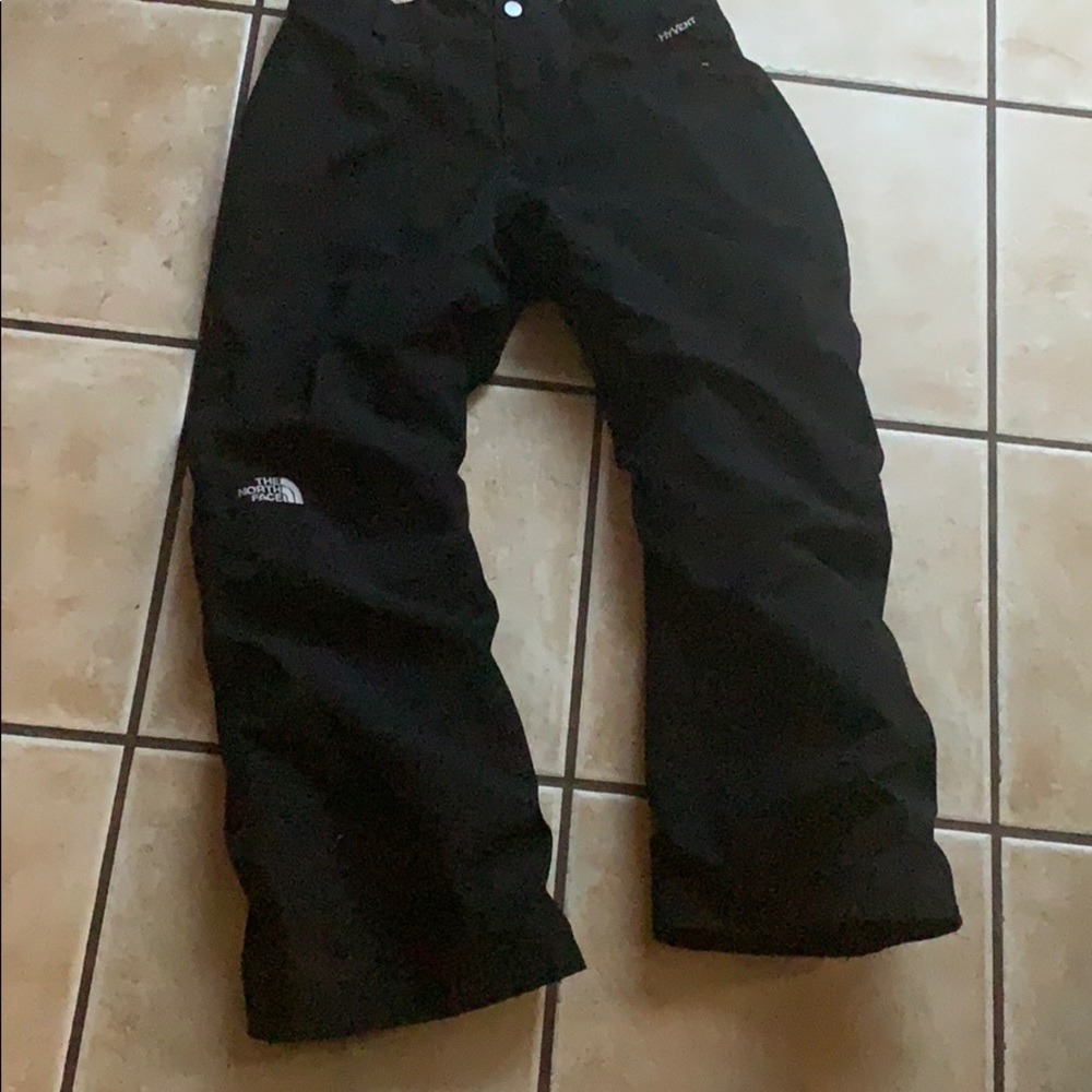 Black Girls North face snow pants